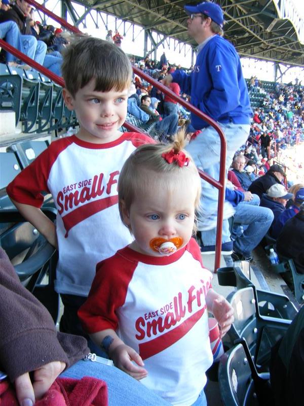 Jess-OpeningDay_09-6.JPG - Alex and I - That's us - The "East Side Small Fries"  ("Hey I'm not a Small Fry Jess!") "Whatever helps you sleep at night Alex!?..."